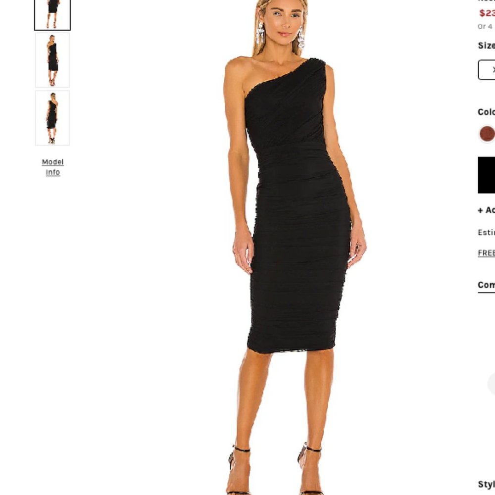 Nookie Inspire One Shoulder Midi Dress